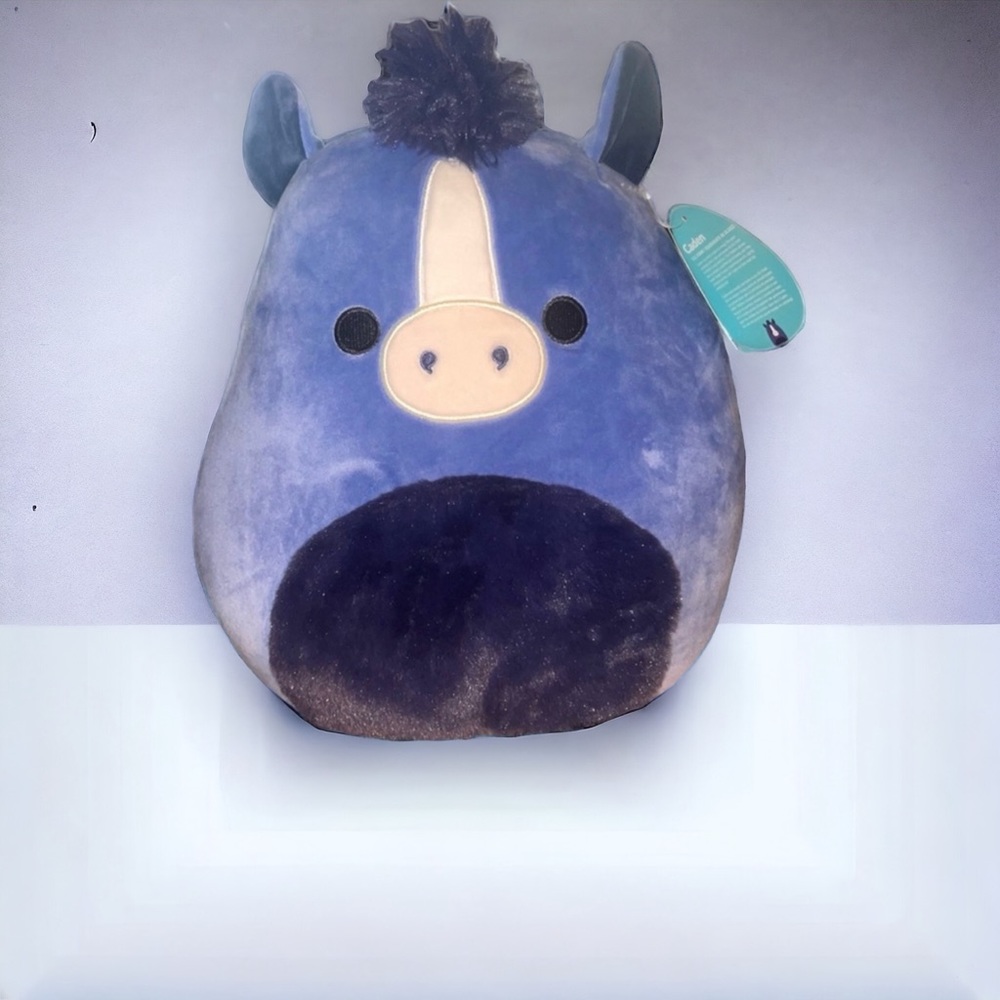 Caden Blue Horse 11” Squishmallow RARE LABEL